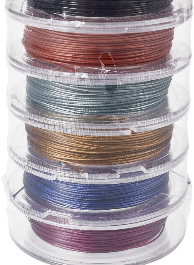DIY Crafts Shade No # 4, Antique Silver, TigerTail Rolls 0.38 mm Diameter 148-164 ft Tiger Tail Beading Wires Bright Bead Stringing Wires Stainl (Shade No # 4, Antique Silver) - Image 5
